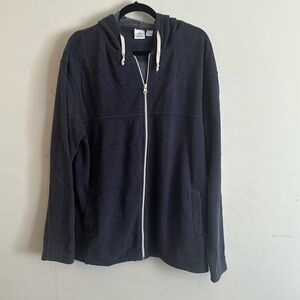 Navy Blue Zip-Up hoodie (XXL)